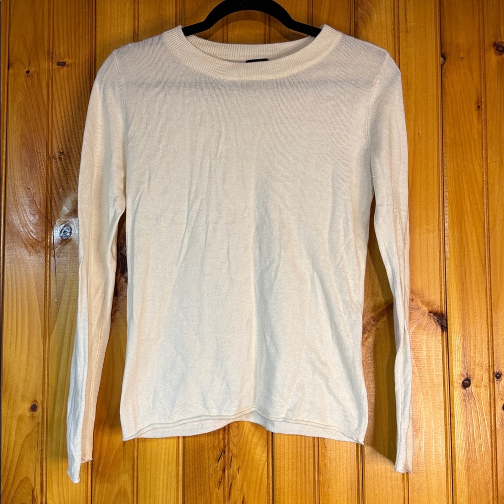 Mossimo Women’s Rabbit Hair Blend Cream Crew Neck Sweater